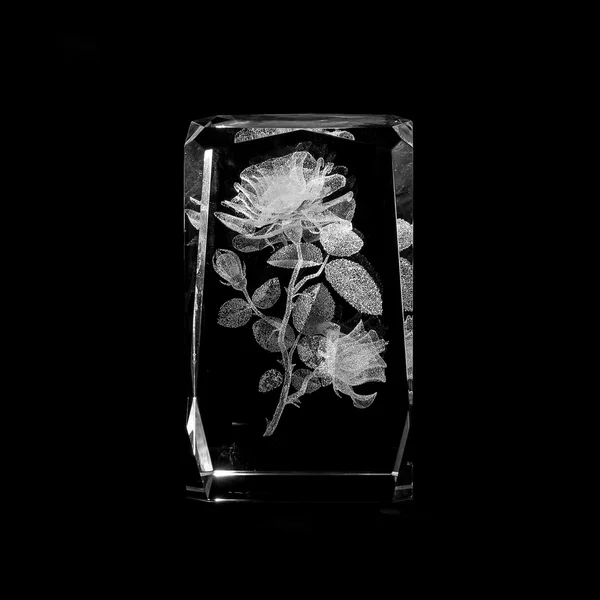 Laser engraving on the inside of the glass. Stock Image Everypixel