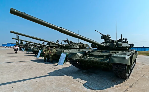 Ausstellung von Waffen, Russland. — Stockfoto