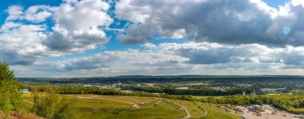 Osnabrueck şehrinin Panorama manzarası 
