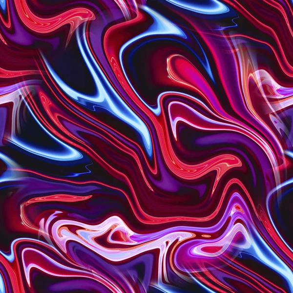 Padrão Sem Costura Com Líquido Fluido Abstrato Neon Textura Mármore — Fotografia de Stock