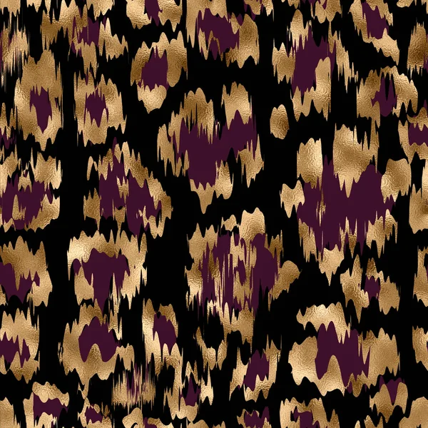 Seamless Pattern Leopard Texture Golden Leopard Skin Animal Fur Leopard — Stockfoto
