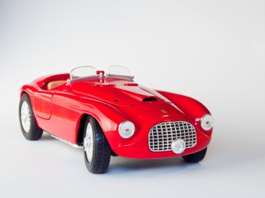 oyuncak spor araba gri arka plan üzerinde izole