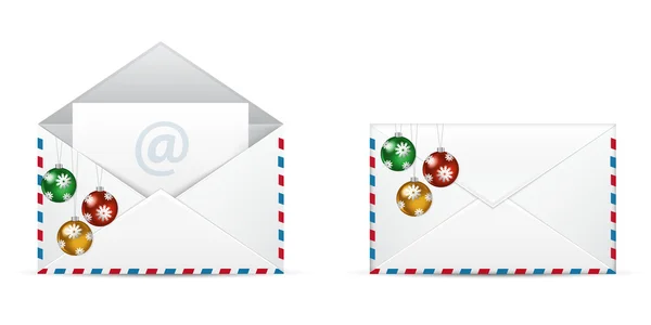 Weihnachten-Vektor-Newsletter-Symbol — Stockvektor