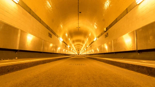 Oude elbe tunnel Rechtenvrije Stockfoto's