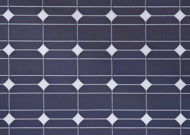 ayrıntılı bir güneş paneli