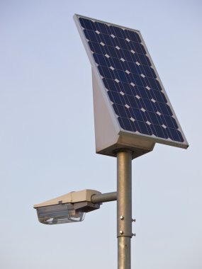 solar powered lamp post clipart