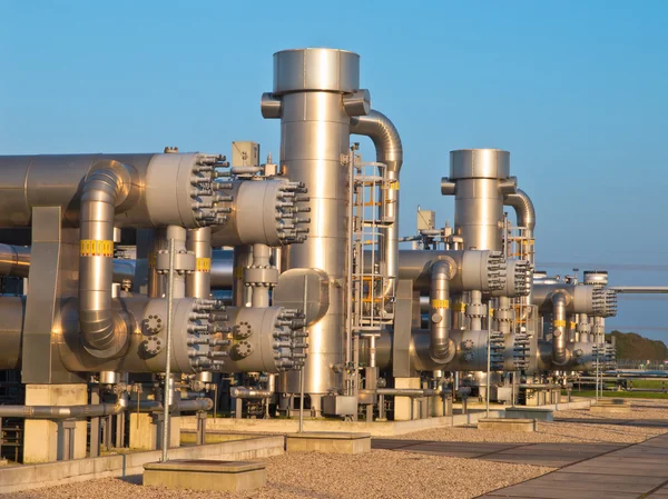 Sito di trattamento del gas naturale — Foto Stock