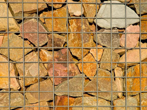 Gravel basket background — Stock Photo, Image