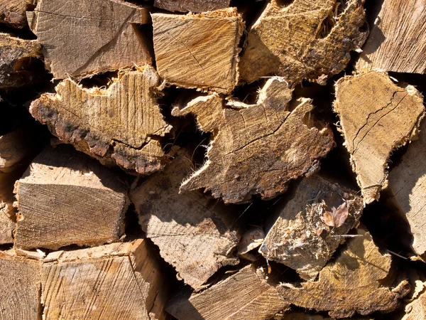 Stack of burning wood — Stock Photo, Image
