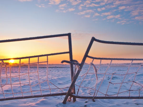 Puerta de nieve —  Fotos de Stock