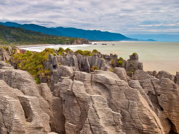 Sedimentgestein Neuseeland — Stockfoto