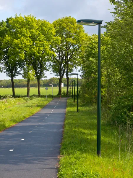 Ledde gatubelysningen — Stockfoto