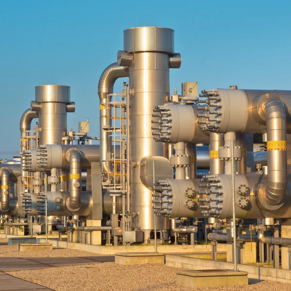 Natural gas processing site — Stock Photo, Image