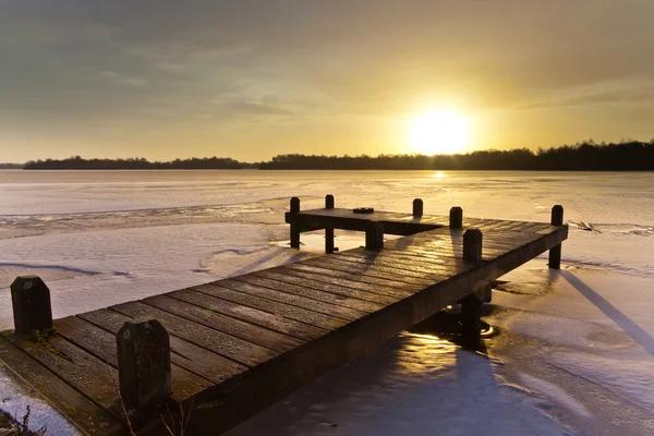 Cold Morning Sunrise — Stock Photo, Image