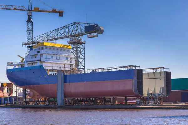 Construção de navios — Fotografia de Stock