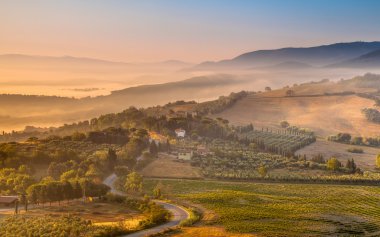 sabah sis içinde tuscan ülke, İtalya