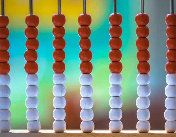 Abacus tradicional em uma escola — Fotografia de Stock