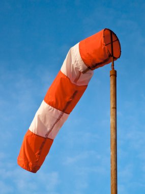 Rüzgar sock mavi gökyüzü