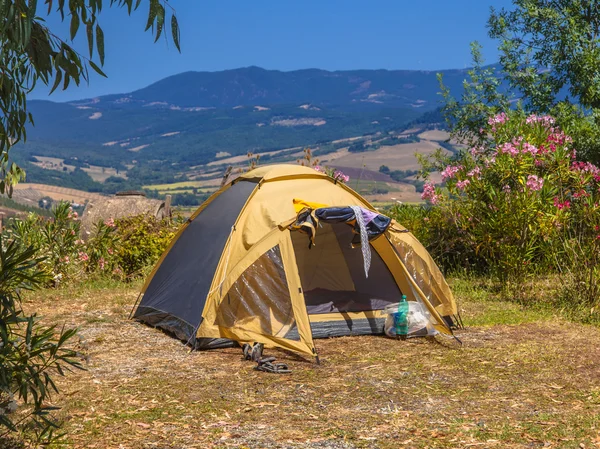 Campeggio tenda Valle — Foto Stock