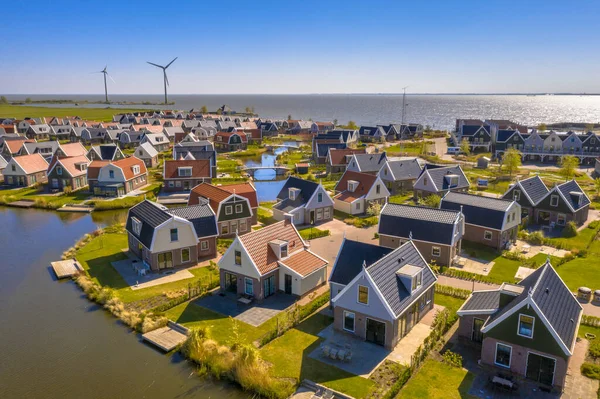 Aerial Scene Resort Poort Van Amsterdam Characterized Its Unique Location — Stock Photo, Image