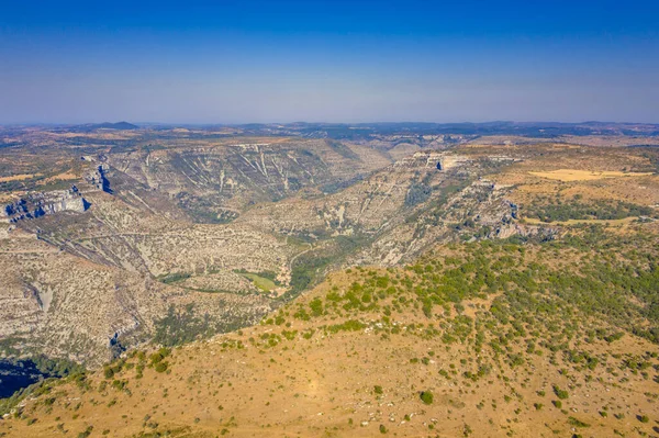 Aerial View Grand Site Circus Navacelles Gorges Vis Cevennesof Causse — Stock Photo, Image