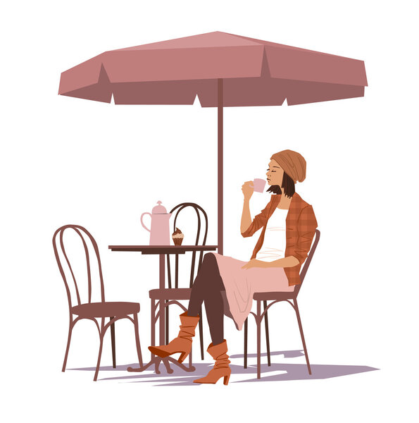 Девушка в кафе