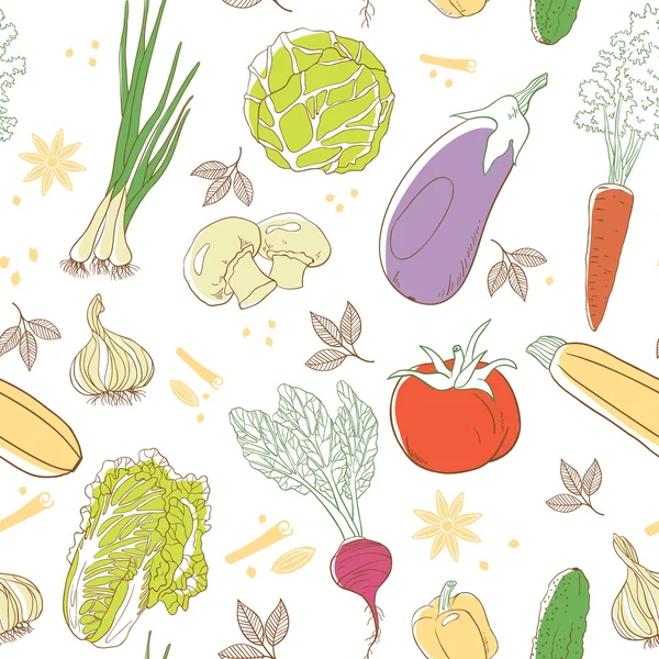 Λαχανικά μοτίβο — Διανυσματικό Αρχείο