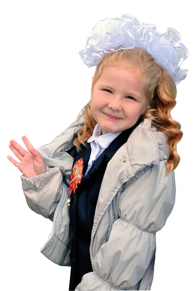 Girl-first grader — Stock Photo, Image