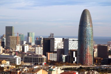 Torre agbar agbar Kulesi, Barselona, İspanya