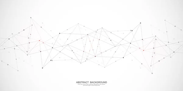 Noktaları ve çizgileri birleştiren soyut çokgen arkaplan. Küresel ağ bağlantısı, dijital teknoloji ve iletişim kavramı