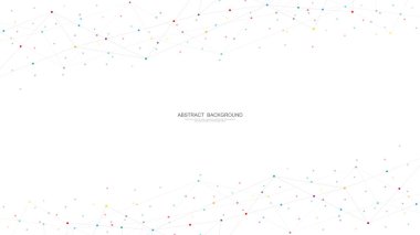 Abstract low poly background with connecting the dots and lines. Networking concept, internet connection and global communication. Vector illustration