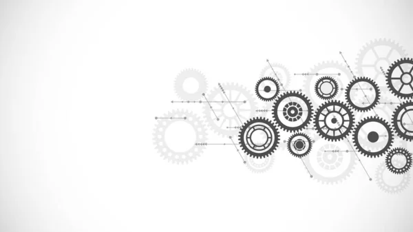 Cogs Gear Wheel Mechanisms Concepts Ideas Tech Digital Technology Engineering — Vetor de Stock