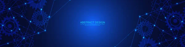 Diseño Encabezado Banner Del Sitio Web Con Fondo Poligonal Abstracto — Vector de stock