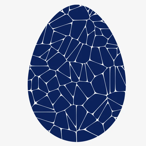 Diseño polígono de huevo de Pascua. Ilustración vectorial . — Vector de stock