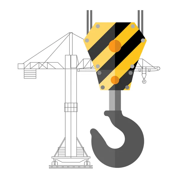 Crane krok ikonen eller tecknet, vektor illustration — Stock vektor