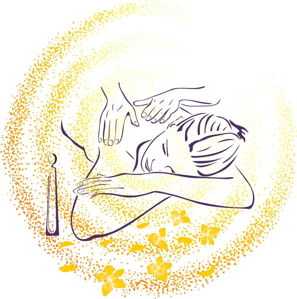 Spa masaż ilustracja — Wektor stockowy