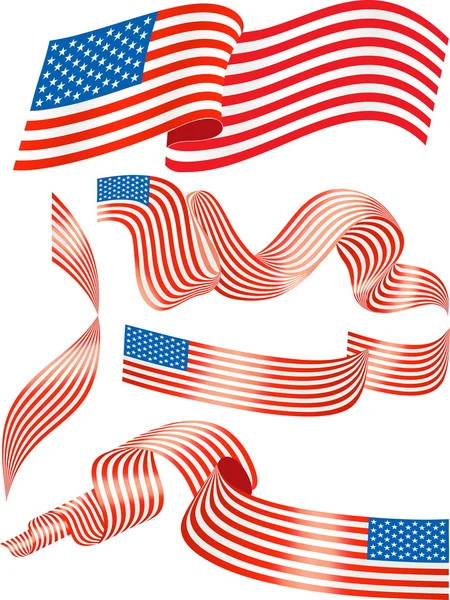 США прапори — стоковий вектор