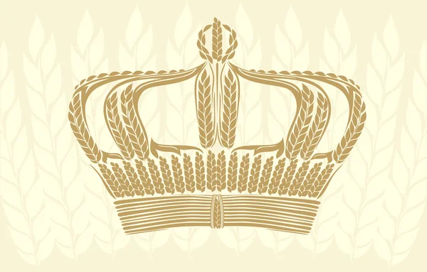 小麦の王冠 — ストックベクタ
