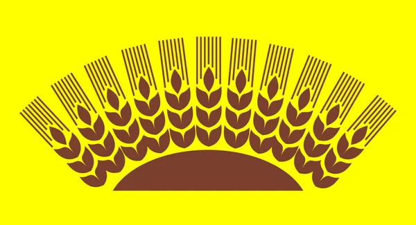 Décor de blé — Image vectorielle