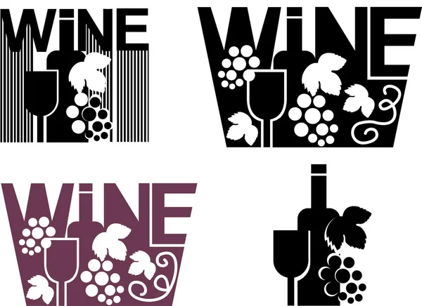 Víno znamení — Stockový vektor