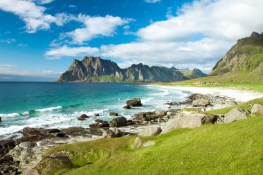 eggum plaj Norveç, lofoten Adaları