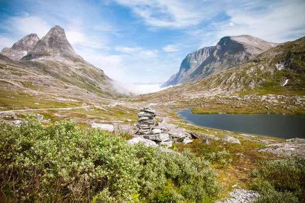 Trollstigen (trolí cesta) Norsko — Stock fotografie