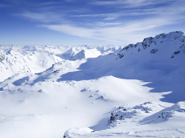 View to skiing resort in Lenzerheide, Grisons, Switzerland — Stock Photo, Image