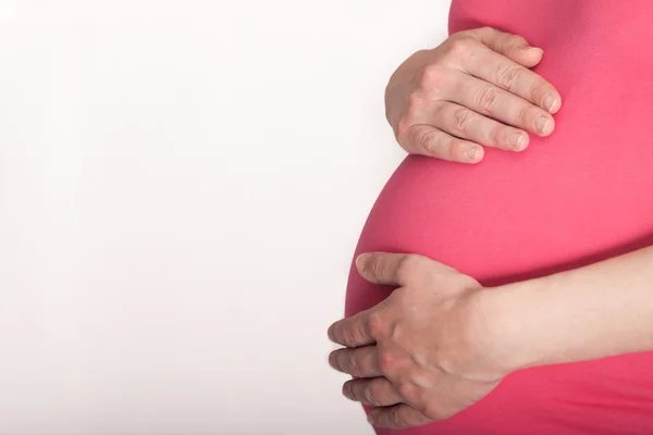 Pregnant woman belly — Stock Photo, Image