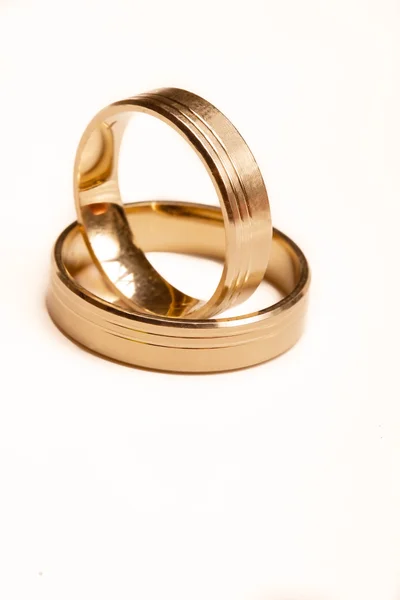 Wedding rings isolated — Stock Photo, Image