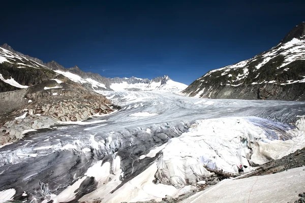 Ледник Рона, Фуркапасс, Швейцария — стоковое фото