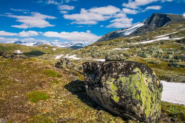 sognefjellsvegen en yüksek dağı pass road Kuzey Avrupa, Norveç