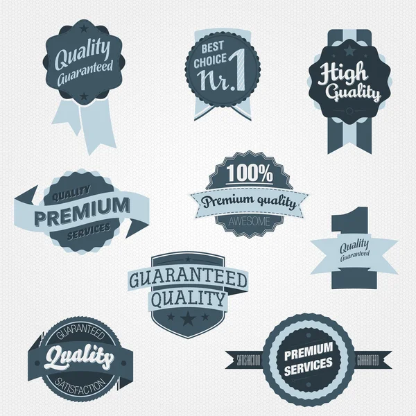 Vintage Quality Badges Stock Illustration