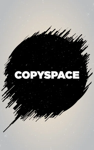 Černé a bílé kruhové pozadí abstraktní s copyspace Royalty Free Stock Ilustrace
