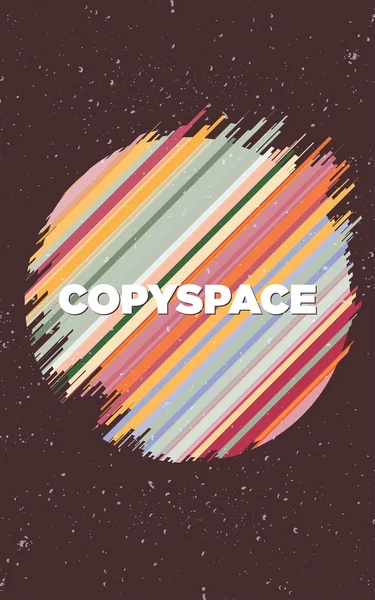 Abstract colorful circular background with copyspace Stock Vector